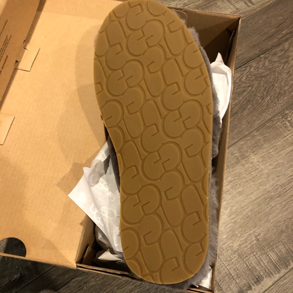 New UGG Abela Genuine Shearling Slipper slate gray - Picture 4 of 7